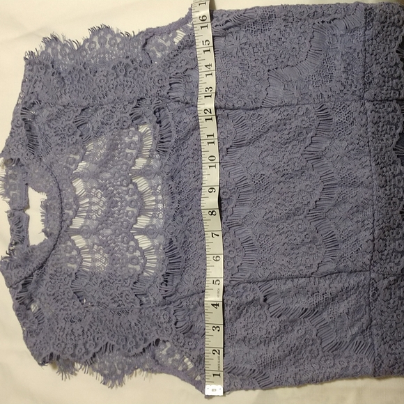 Intimately Free People Daydream Bodycon Blue Lace Backless Dress Size Large - Picture 9 of 14